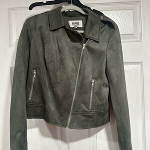 BB Dakota Women's Dark Green Leather Jacket